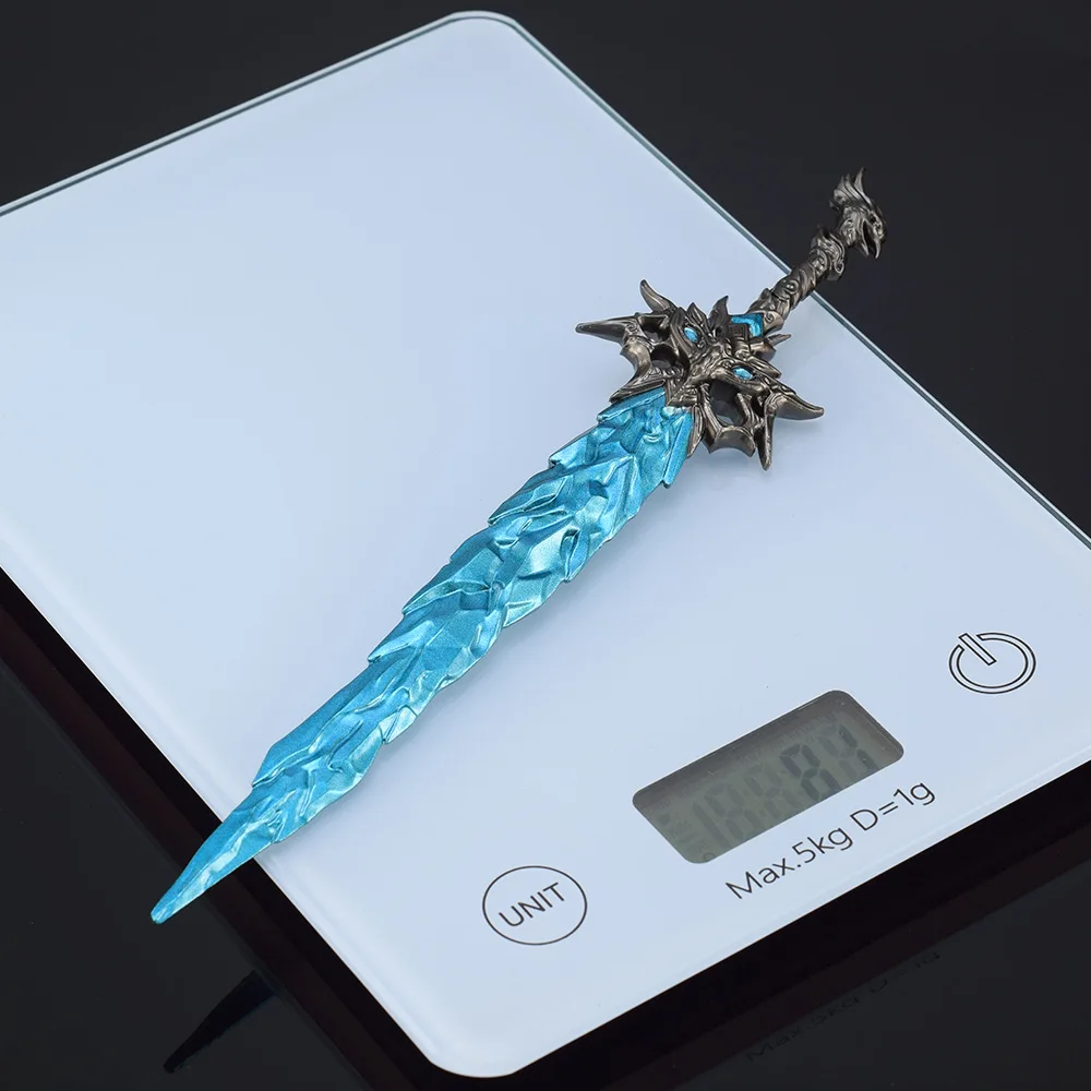 21CM Naraka Bladepoint Spiel Peripherie Eis Seele Lange Schwert Voll Metall Waffe Modell Ornamente Sammeln Schwert Cosplay Spielzeug Geschenk