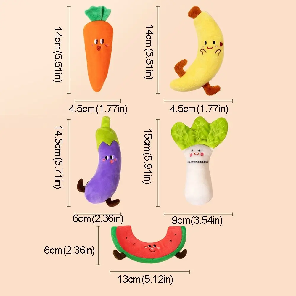 Hand Grip Cute Baby Hand-held Stuffed Soft Cartoon Fruit Anti-Startle Vibrant Color Sleep Soothing Sleeping Aid