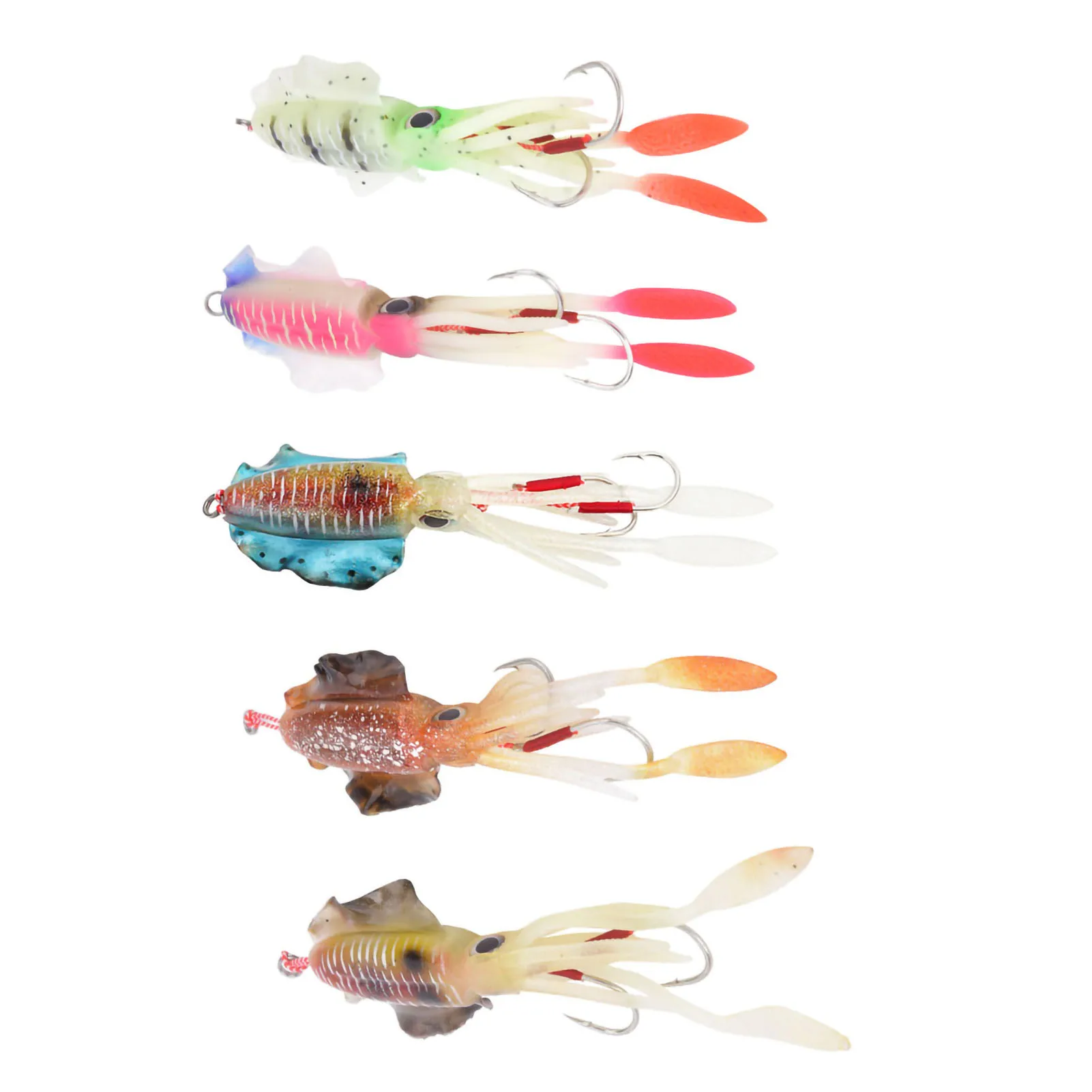 Fishing Accessory Soft Luminous Fishing Bait UV Octopus Squid Lure Fishing Tackle Accessory