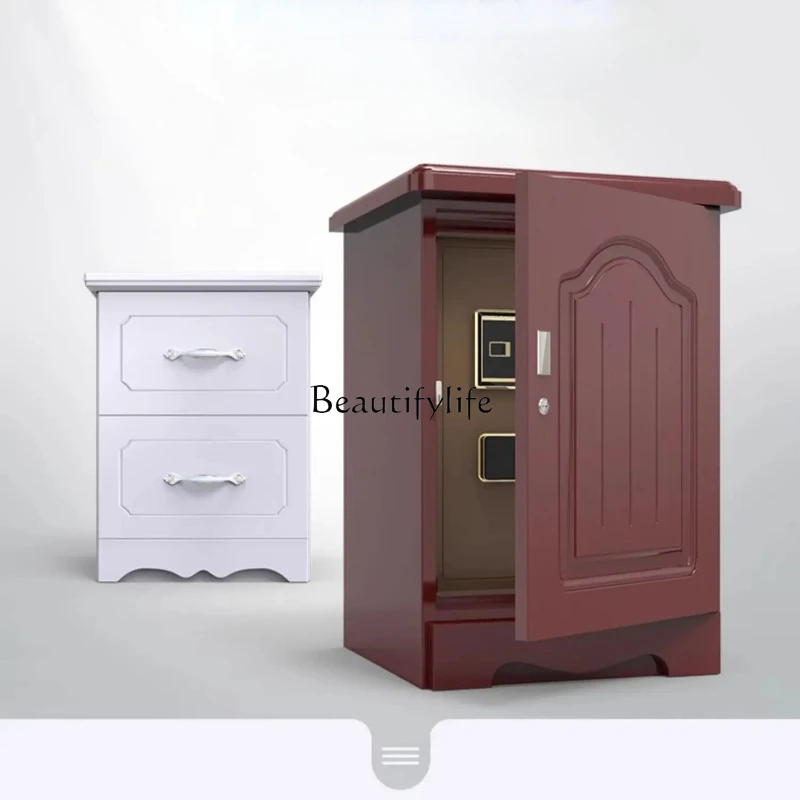 

Modern simple cabinet 68cm built-in smart fingerprint password all-steel hidden safe