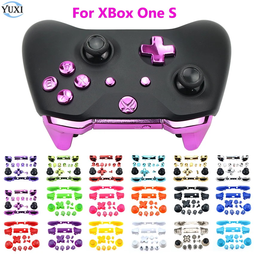 

YuXi 19 Colors RB LB Bumper RT LT Trigger Buttons Mod Kit For Xbox One S Slim Controller Analog Stick Dpad ABXY Button