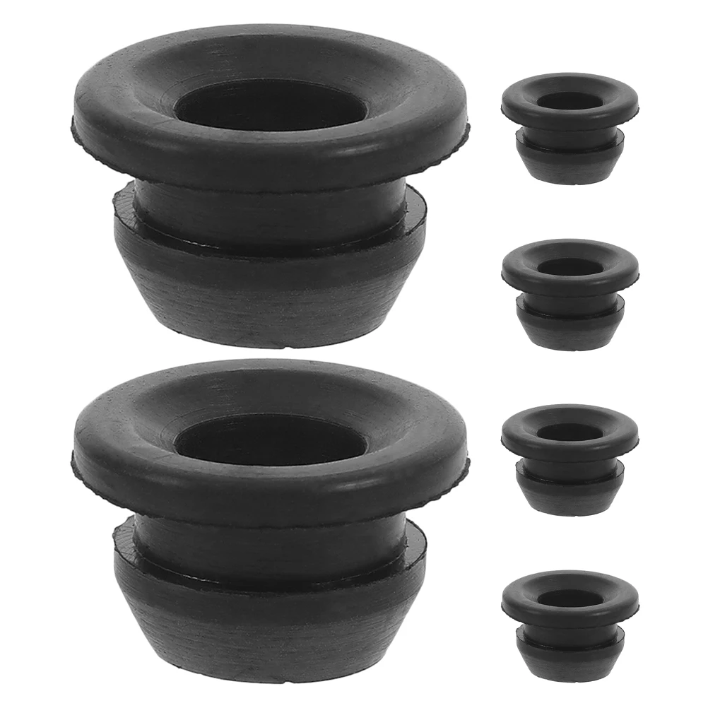 

6pcs Black Plastic Grommets for RV Stove Camper Grates Trailer Stovetop Furnace Cooktop Burner Grate Pad Range Grate Grommet