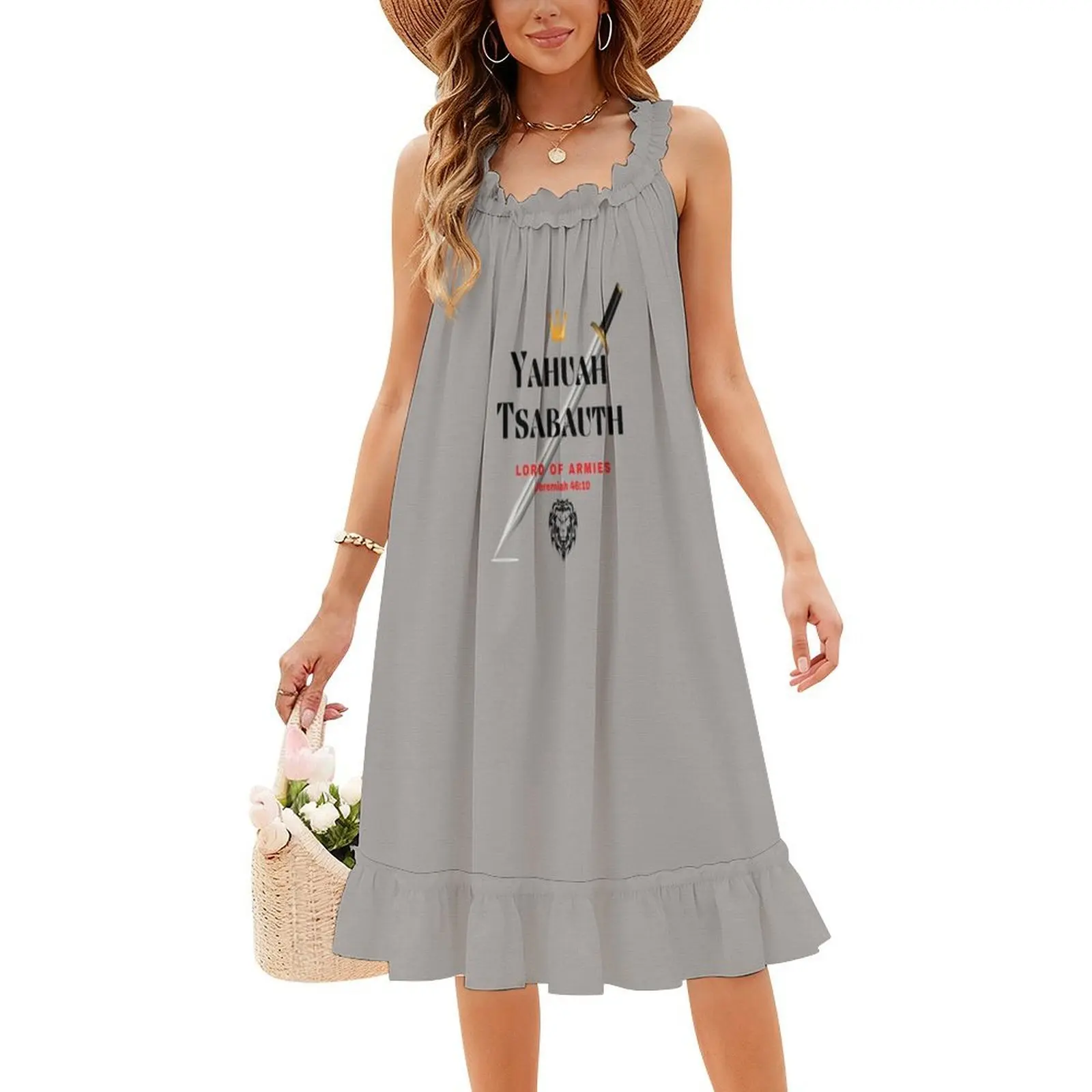 Yahuah Tsabauth ( سيد المضيف أو سيد الجيش) فستان هيب هوب نسائي ملابس الشارع مطبوع عليه رسومات جرافيك أوامر ملابس النادي للحفلات #4