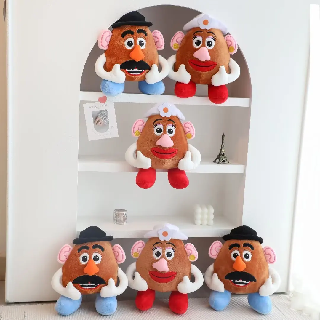 Adorável Toy Story Mr e Mrs Batata Cabeça Brinquedo De Pelúcia, Peluches Anime Recheado, Jogar Travesseiro, Cobertor Almofada Traseira para Sofá, Cama, Kawaii