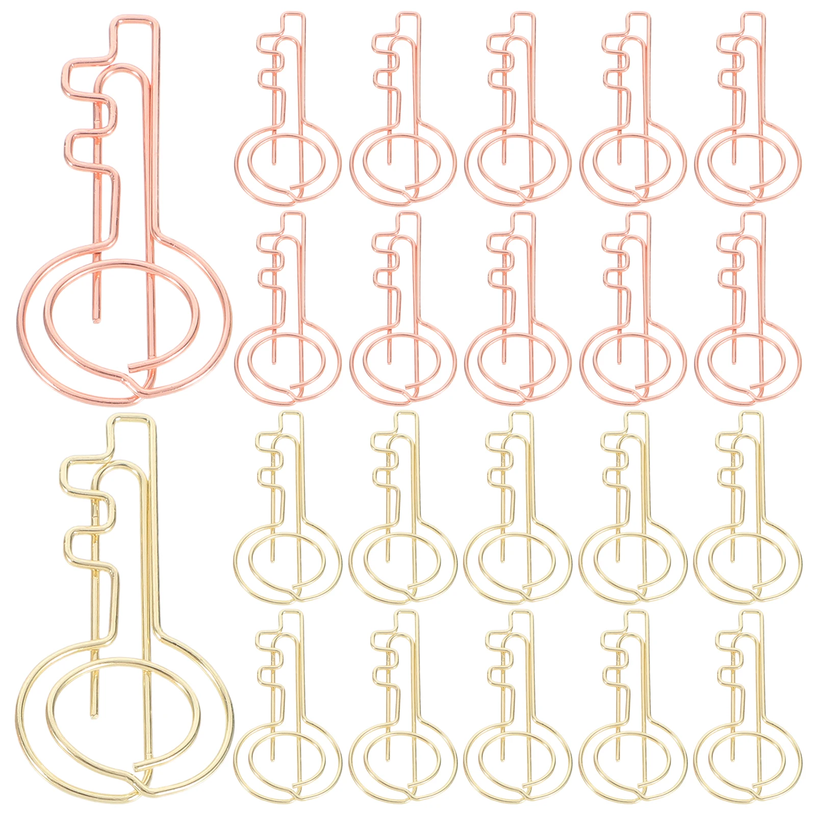 

30pcs Key Shaped Paper Clips Creative Bookmark Marking Cute Office School Supplies Unique Document Organizing Clips