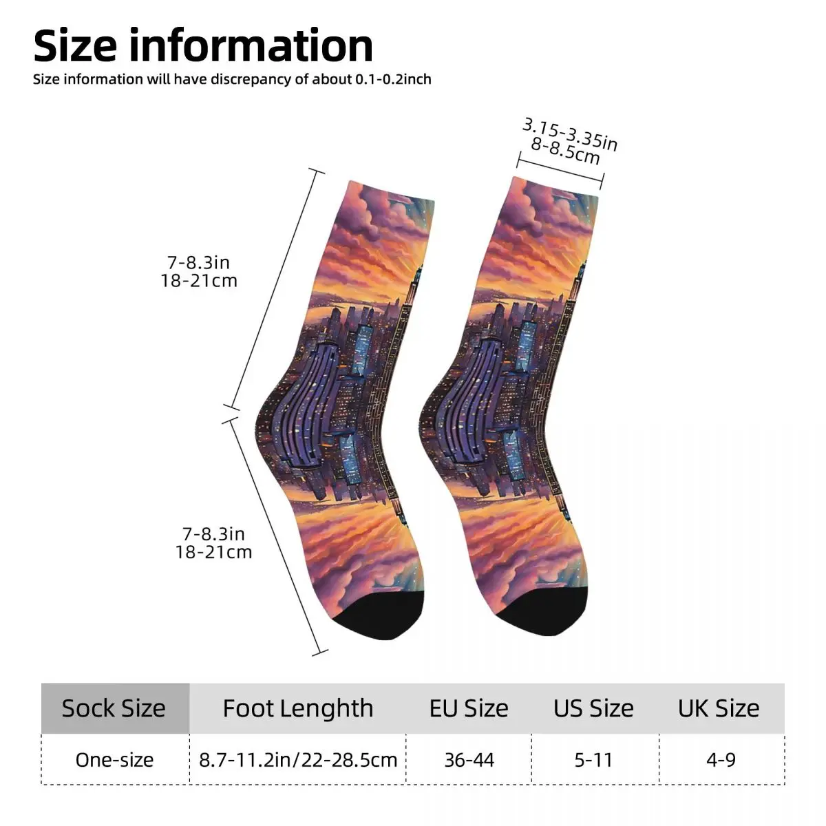 جوارب City Beyond Harajuku جوارب عالية الجودة لجميع المواسم جوارب طويلة إكسسوارات هدية عيد ميلاد الرجل والمرأة