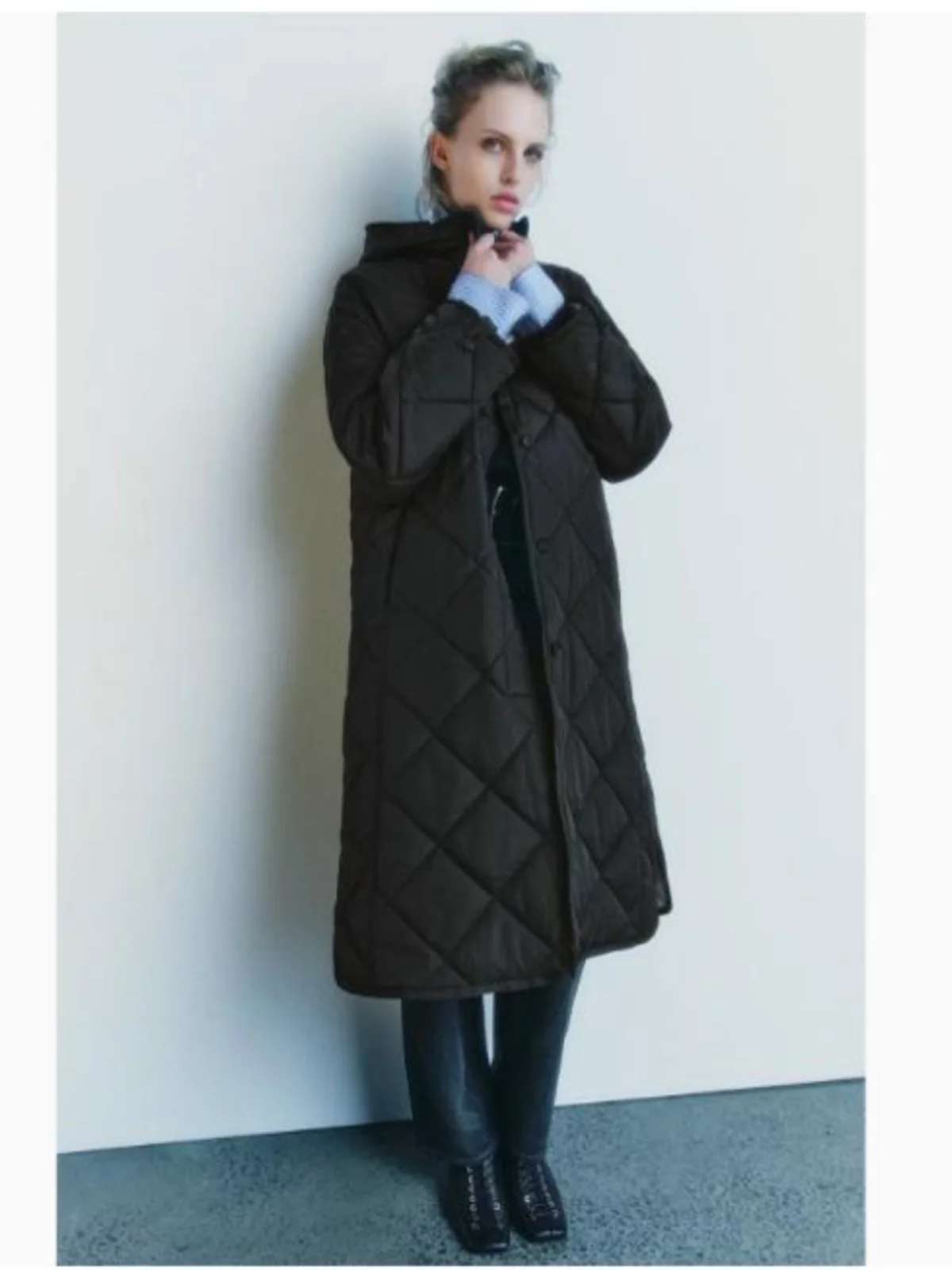

Autumn Winter New Arrival Women's Commuter Long Sve Hooded Coat Warm Loose Cotton Jaet Regular Fit Polyester Fiber