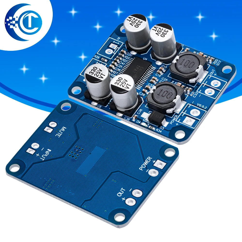TPA3118 60W Mono Digital Audio Amplifier Module 12V-24V DC 32-Pin Original Chip for Audio Projects