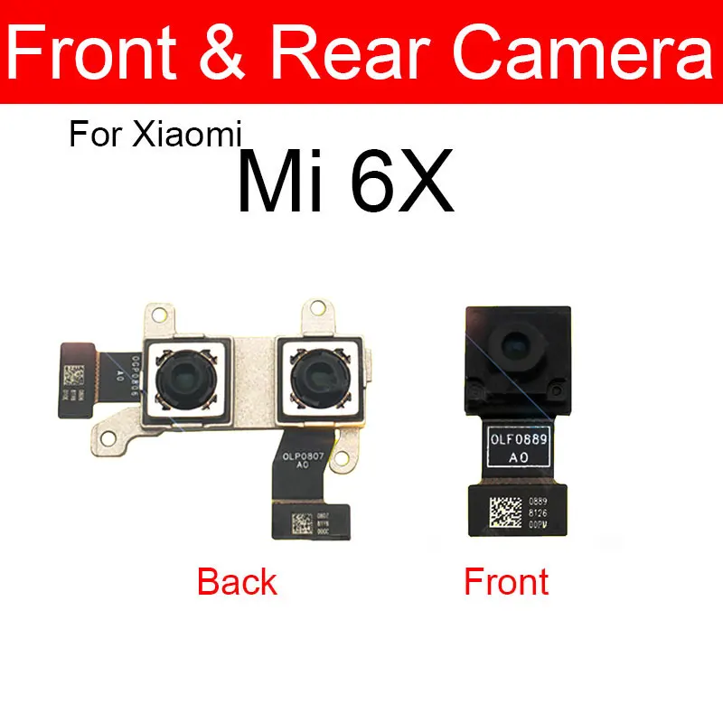 Rear & Front Camera Module For Xiaomi Mi 5 5c 5s 5X Plus 6 6X Facing Camera Back Main Camera Flex Cable Replacement Repair Parts