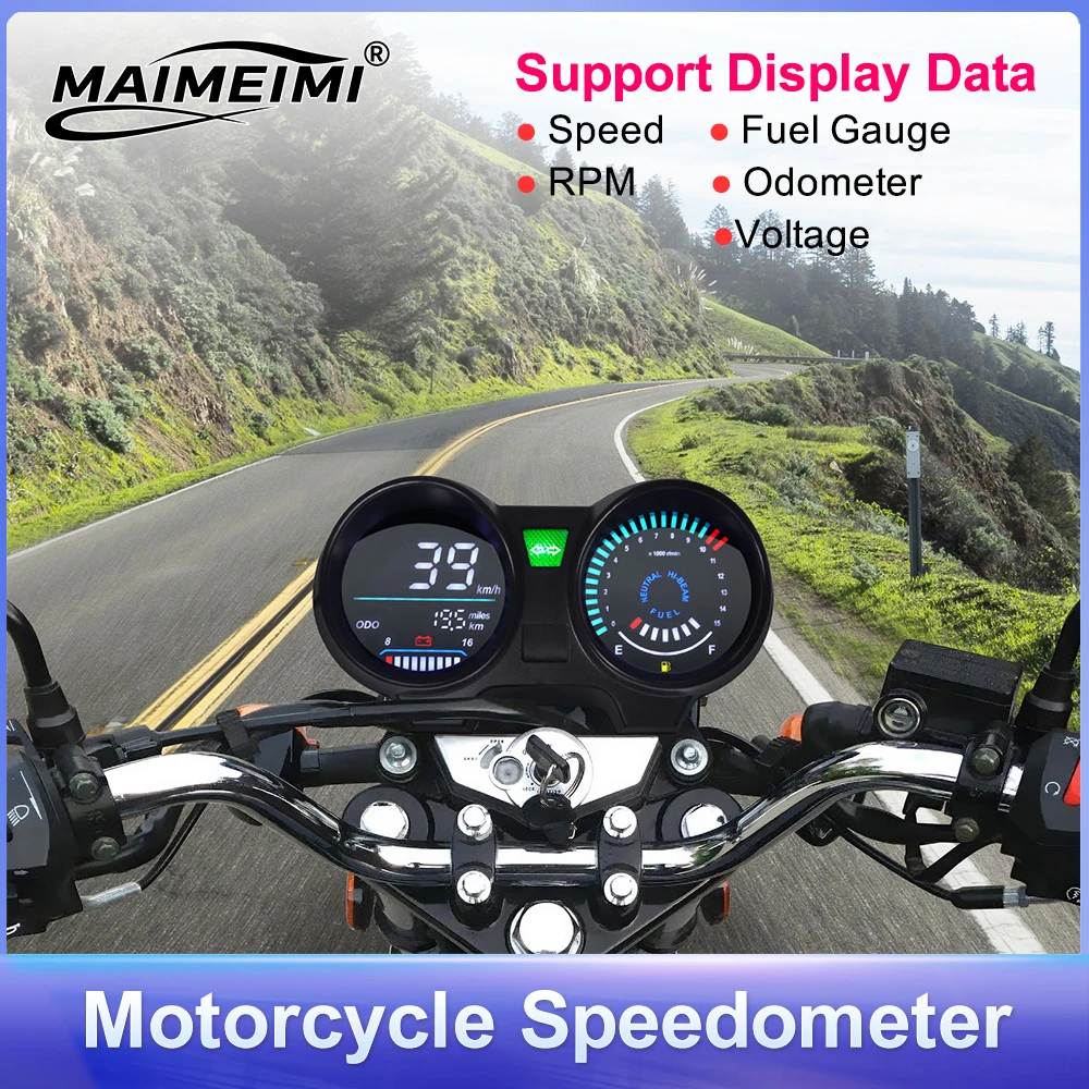 led-デジタルオートバイスピードメータータコメーター走行距離計燃料計電圧計-15000-rpm-ダッシュボードホンダ-cg150-タイタン-150-fan150