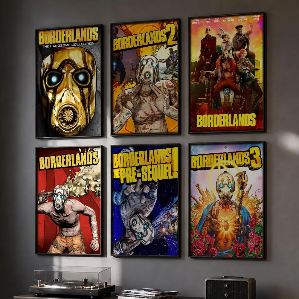 Game B-BORDERLANDS Poster HD Home Wall Stickers House Hallway Living Room Bedroom Bar Office Decor Art Prints