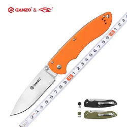 Ganzo G740 FBKNIFE Firebird F740 58-60HRC 440C Blade G10 Handle Folding Knife Outdoor Camping Hunting Pocket Knife EDC Tool