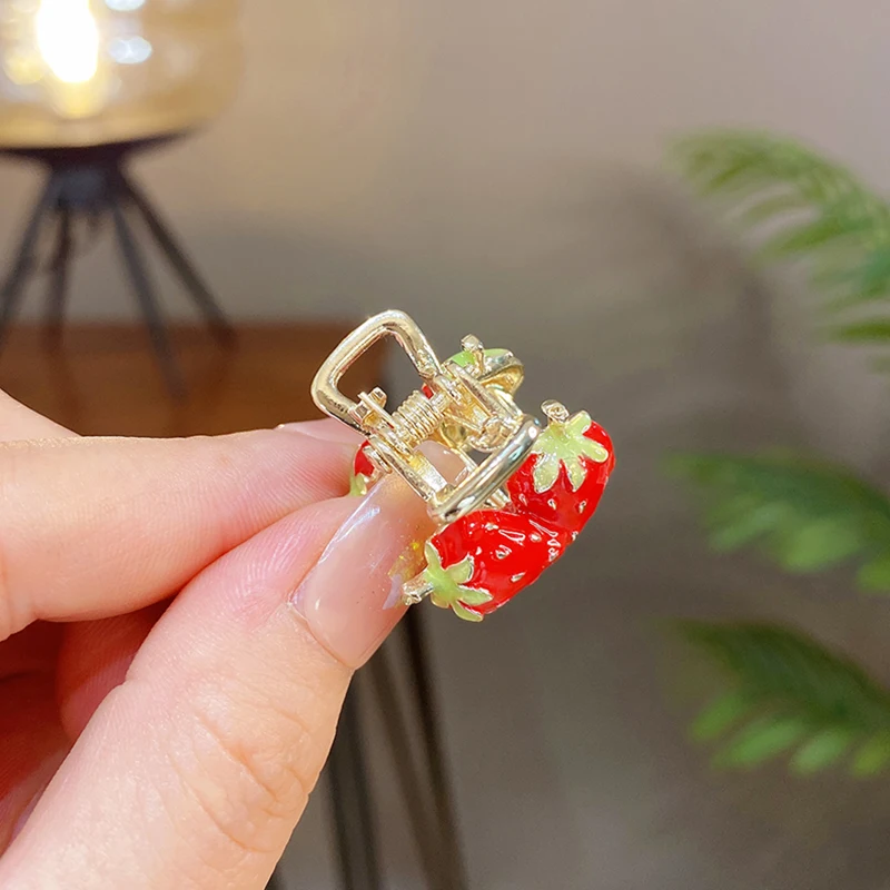 Exquisite Strawberry Hair Clip Sweet Girl Princess Head Clip Side Bangs Clip Cute Hairpin Hair Accessories