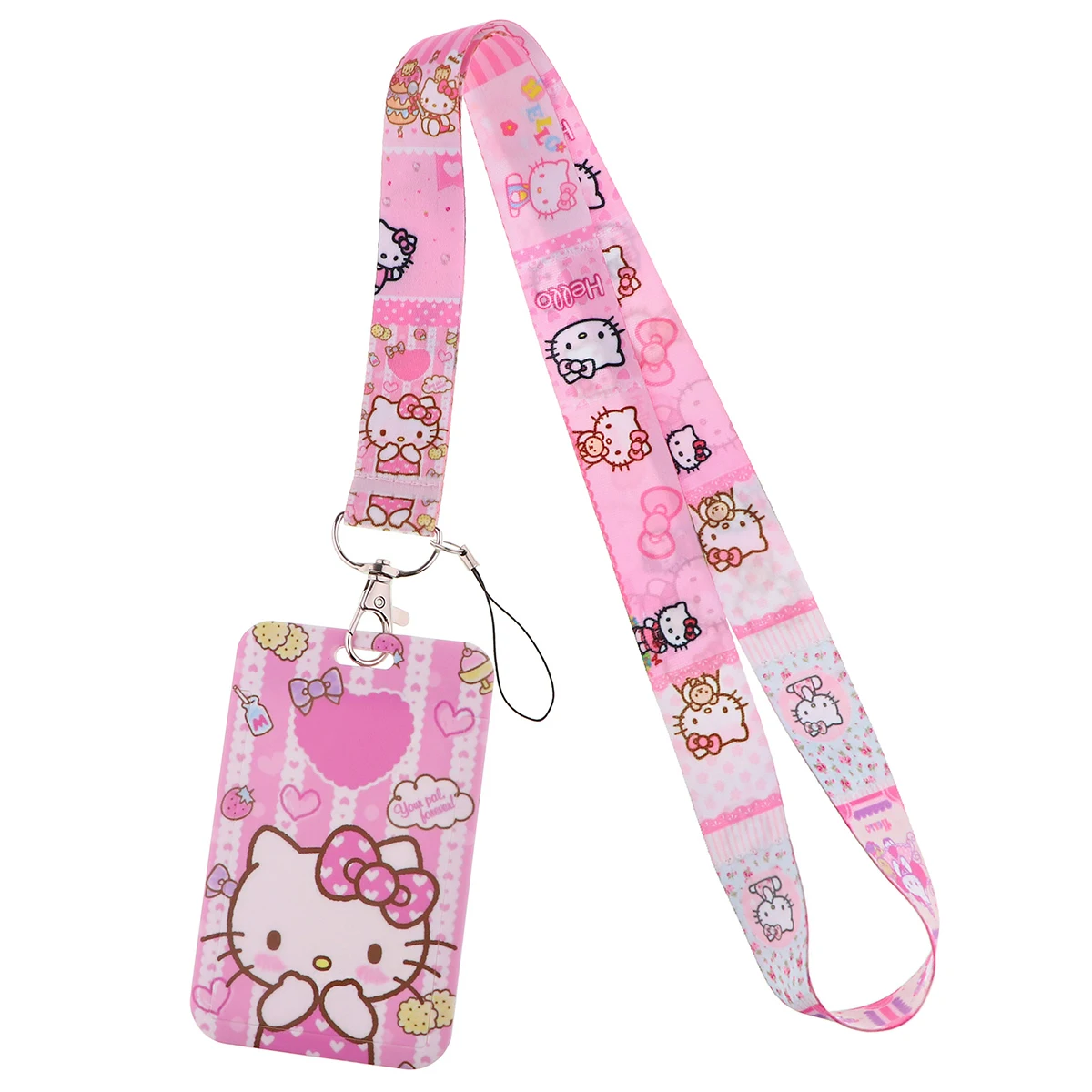 Cute Lanyard for Key Neck Strap lanyard Card ID Badge Holder Key Chain Key Holder Japanese Anime Key Rings Accessories Gifts