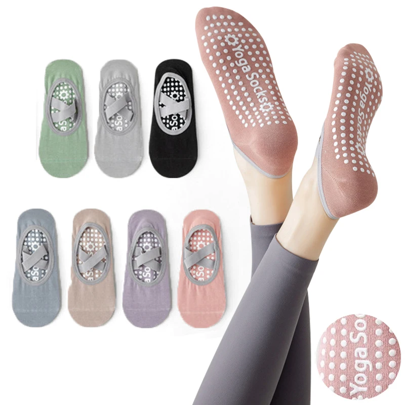 

Носки для йоги, нескользящие силиконовые дышащие однотонные женские носки-лодочки, летние спортивные носки для фитнеса, танцев, балета, пилатеса