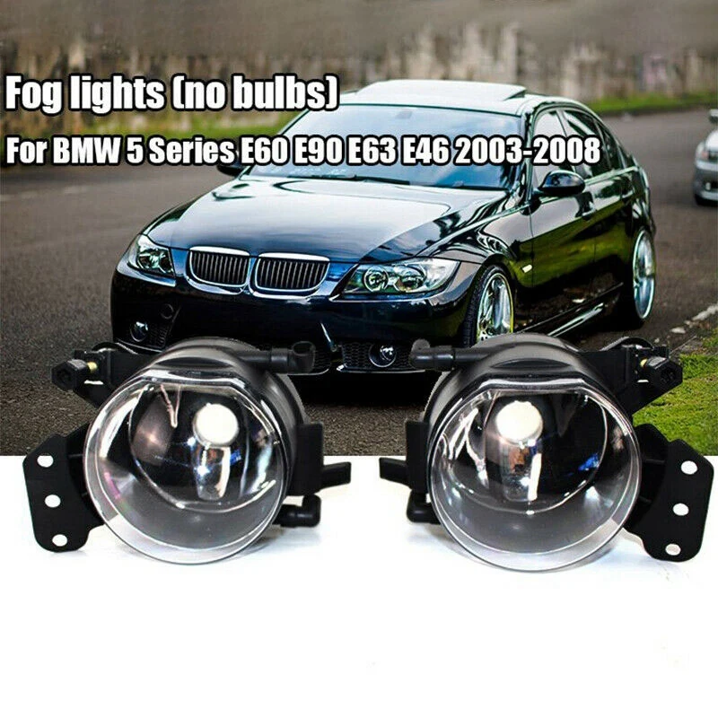 NEW-Pair M Sport Package Front Bumper Fog Lights Shell Cover Without Bulb For -BMW E60 E90 E92 E93 M-Tech