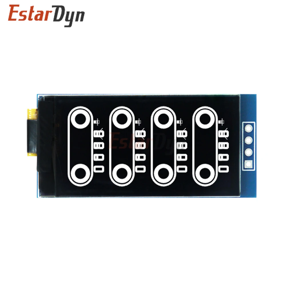 1.54 Inch OLED Display 64x128 SSD1317, 4-Pin I2C SPI Interface white Screen Module for Arduino DIY