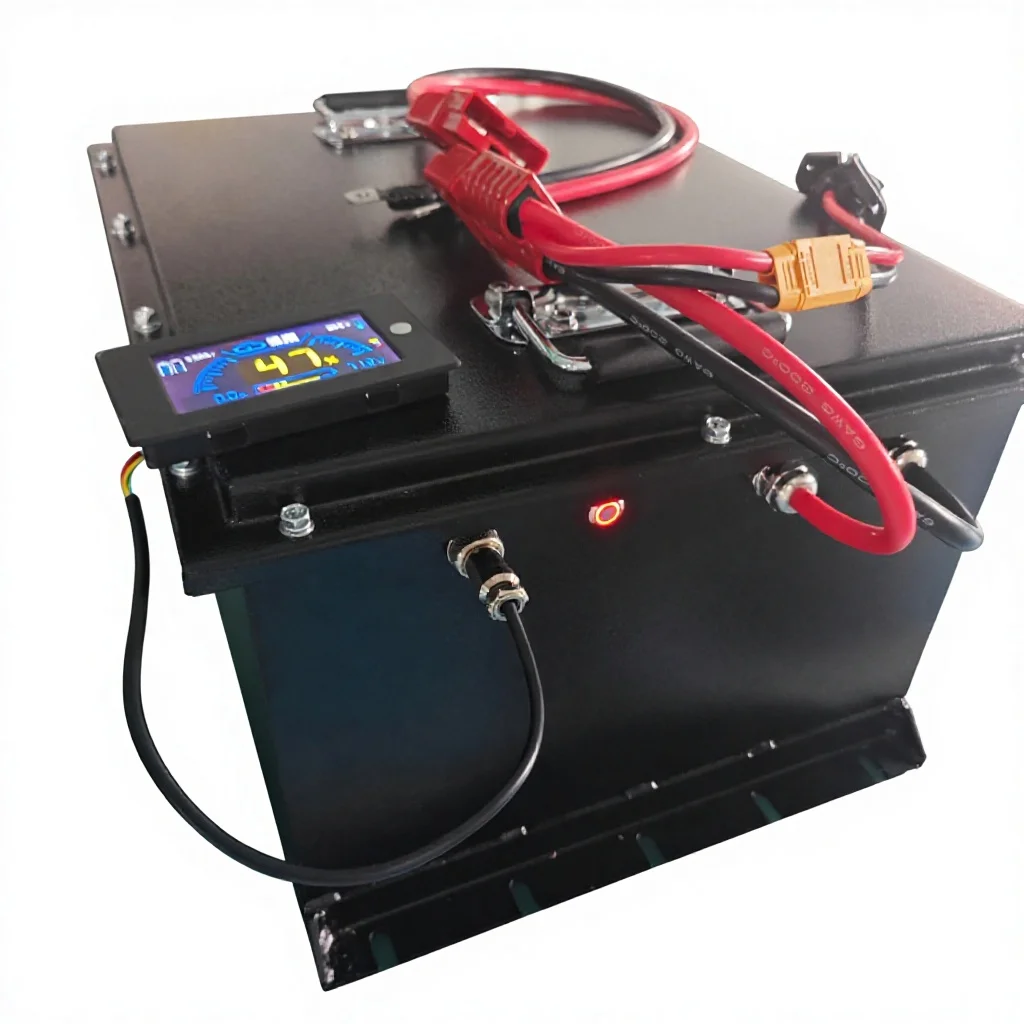 48V LiFePO4 Lithium Ion Golf Cart Battery 100Ah With BMS And Charger 5 Year Warranty CE Certified