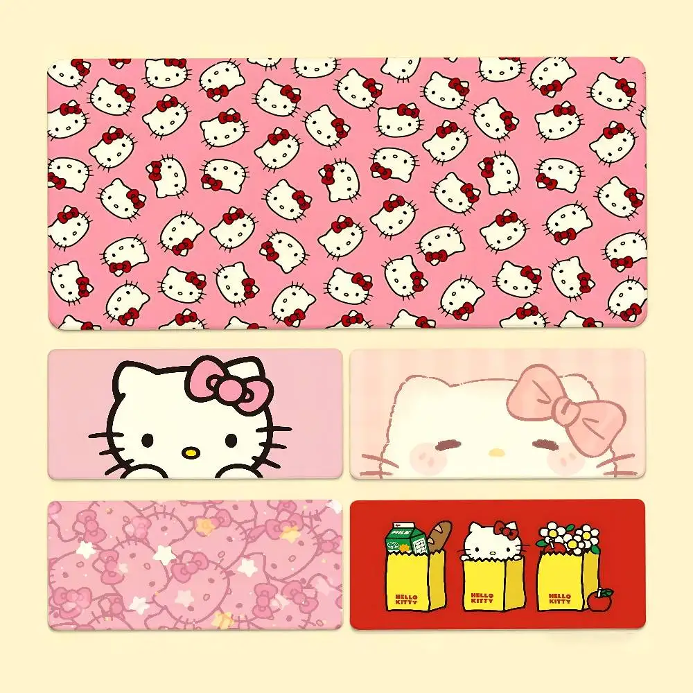 

H-Hellos Kittys Mouse Pad Computer Mat Deskpad Laptop Keyboard Mat Office Large Landscape Mousepad