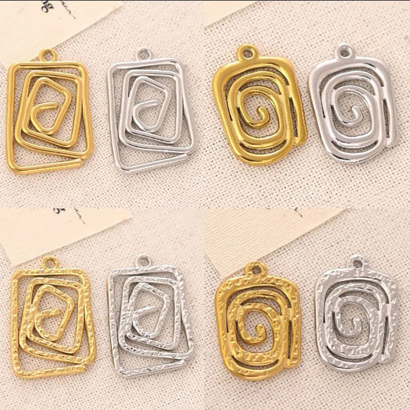 

3Pcs Gold Color Boho Hollow Spiral Swirl Charms Pendants for DIY Necklace Earrings Fashion Jewelry Making Findings Accessories