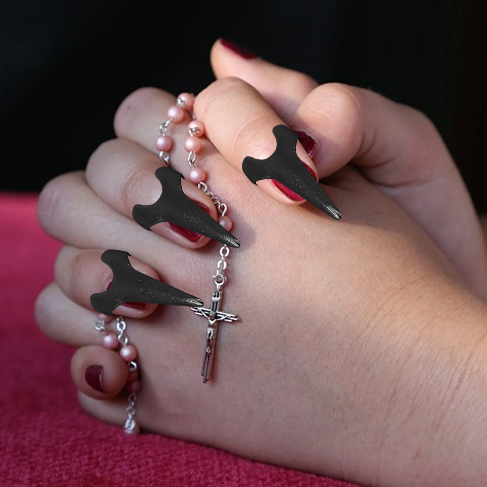 5 stücke Klaue Geformte Ringe Vintage Punk Finger Ring Zink-legierung Gothic Schmuck Für Frauen Männer Halloween Party Decor Neuheit