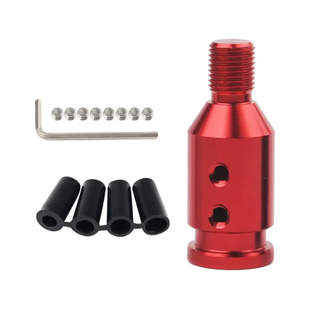 Aluminum Gear Knob Adapter for Non Threaded er 12x1.25mm Red