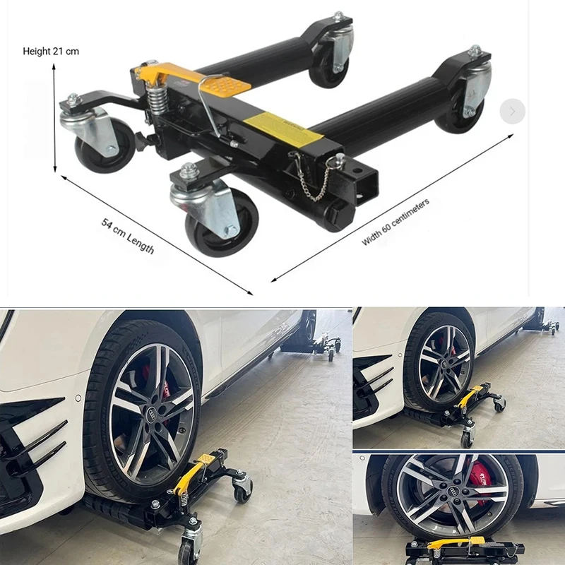 Universal Wheel Dolly Hydraulic Car Tire Skate 1500LBS Jacks With Rotating Wheel for Vehicle SUV Car Auto Repair Moving