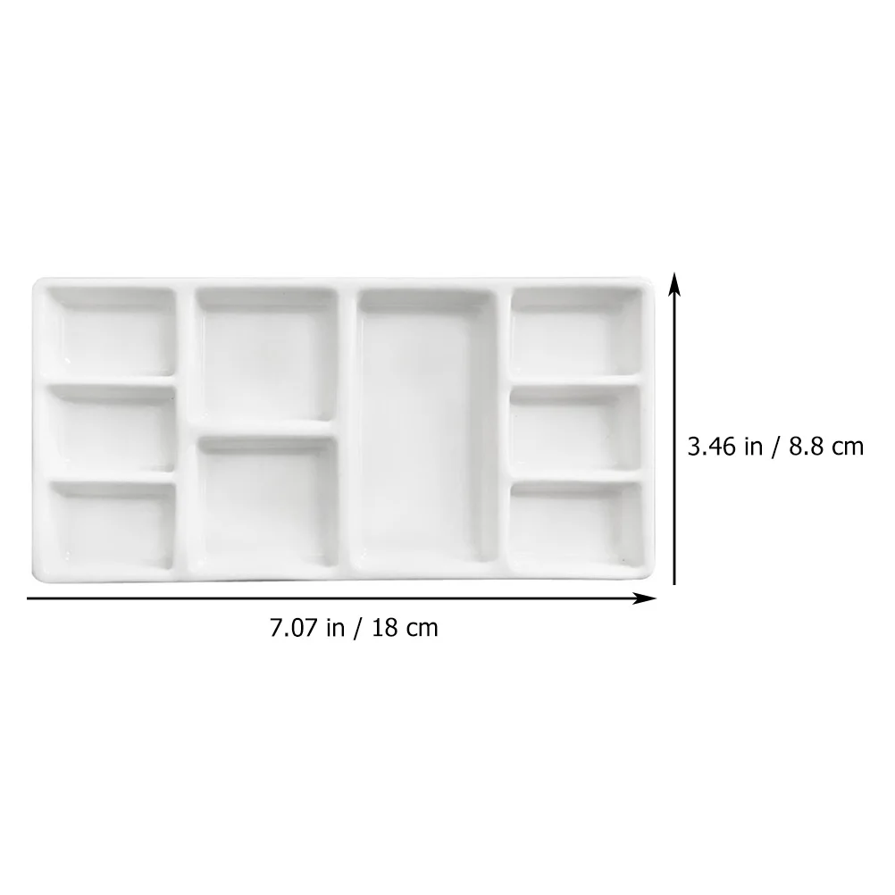 Palette Paint Trays for Painting Wet Ceramic Plastic Pallets Plate Watercolor Porcelain Gouache
