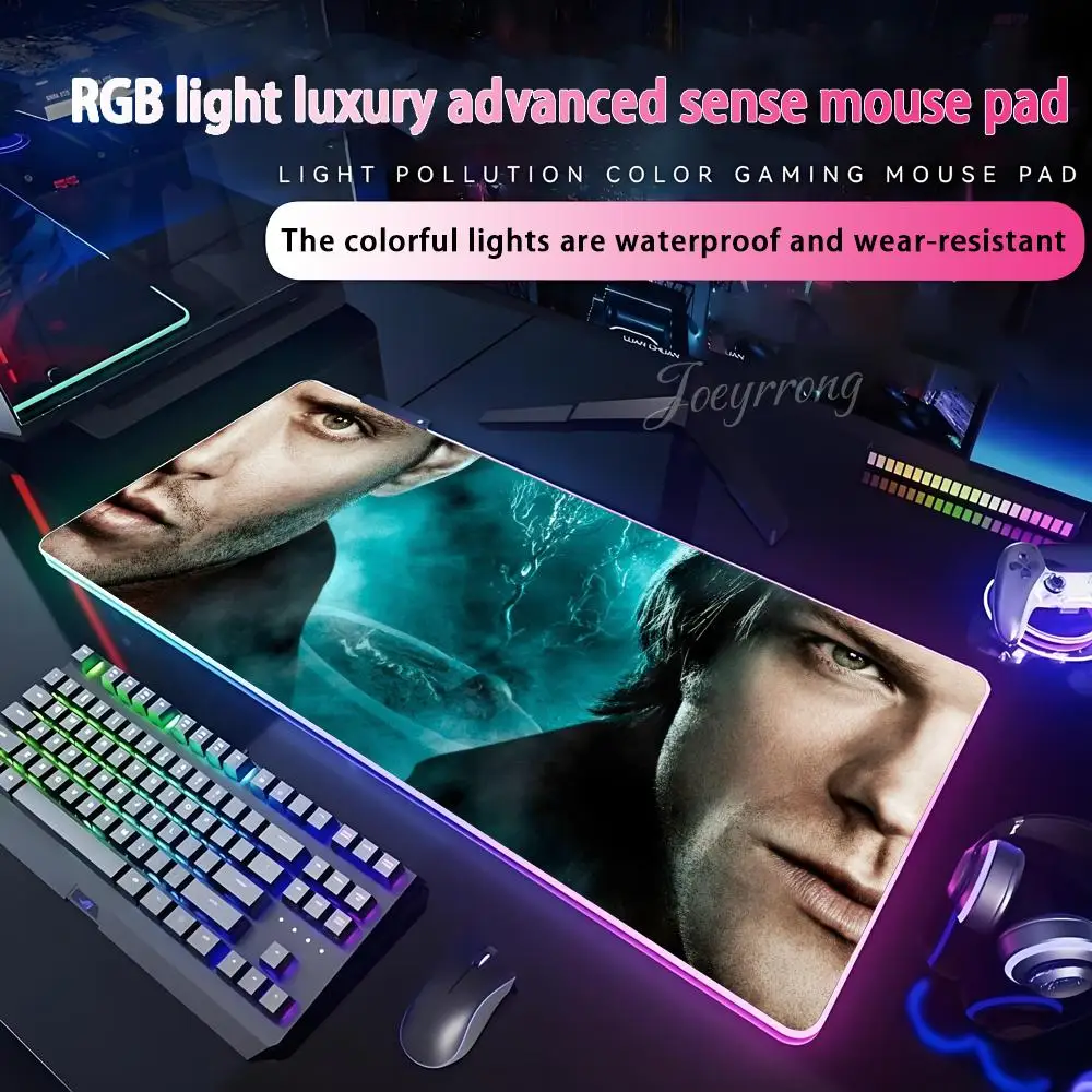 

Supernatural TV Show Non-Slip Mouse Pad For FPS eSports RGB Extended Gaming Keyboard LED Mats Large 1000x500mm XXL Gamer