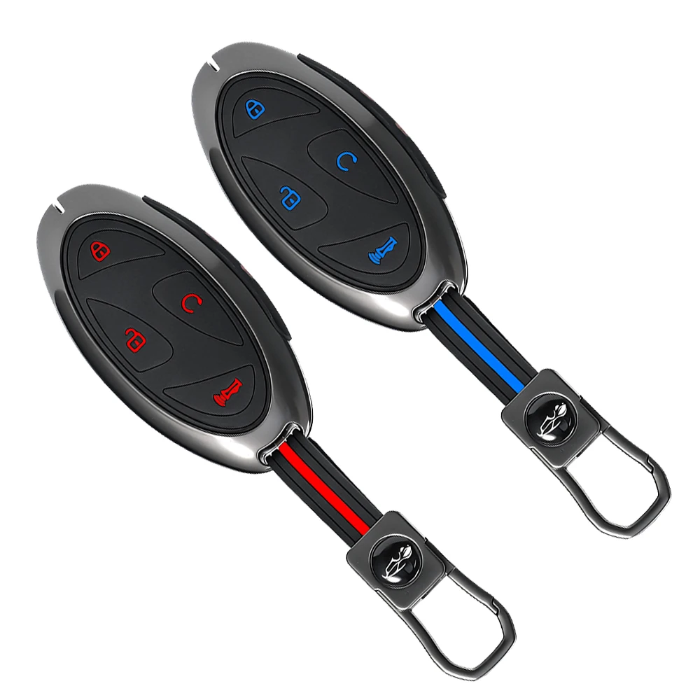 Zinc Alloy For Hyundai Kona Ioniq Santa Fe MX5 Tucson 2025 StubHub 2024 Car Remote Key Case Cap Cover Shell Keychian Fob Holder