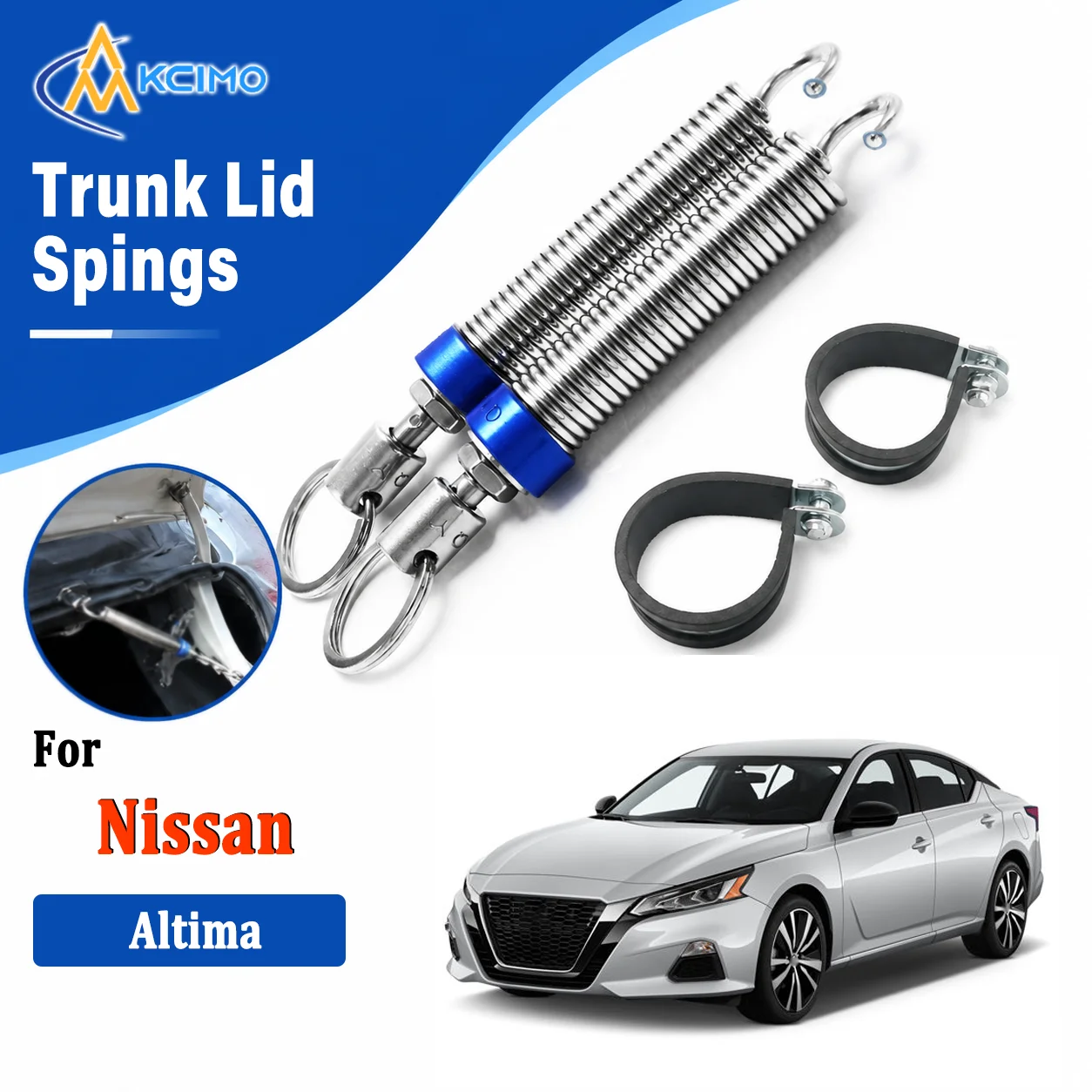 For Nissan Altima Premium Adjustable Car Trunk Boot Lid Auto‑Lift Spring High‑Carbon Alloy Steel Trunk Lid Opening Assist