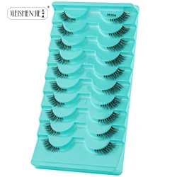Half Lashes 5/10 Pairs 3D Mink False Eyelashes Cat Lashes Natural Long Soft Faux Cils Extension Makeup Tool Fake Eyelash Cílios