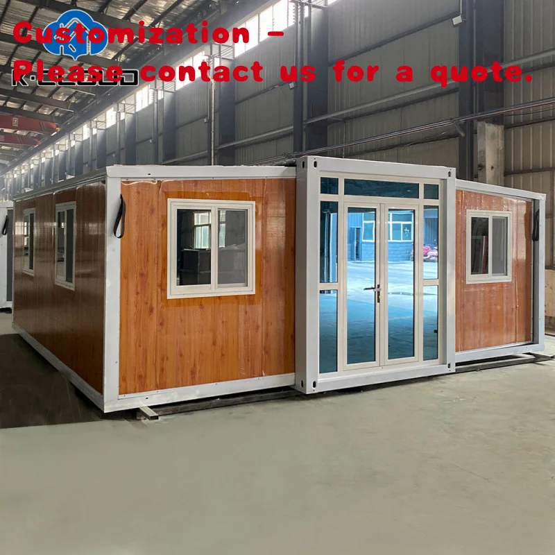 

custom.Granny Flat Woodgrain 40 Ft 20 Ft Modern Prefab Expandable Container House Living Mobile Prefabricated Home 3 Bedro