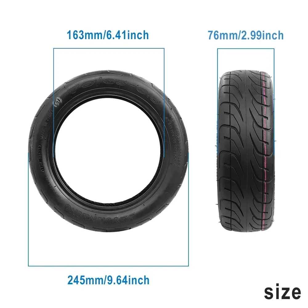 Für Ninebot Mini S Pro / S / S-Max / S-Plus Elektroroller 10x2.75-6.5 Schlauchloser Reifen 70/65-6.5 Selbstbalancierender Außenreifen Ersatzteile – Detail 17