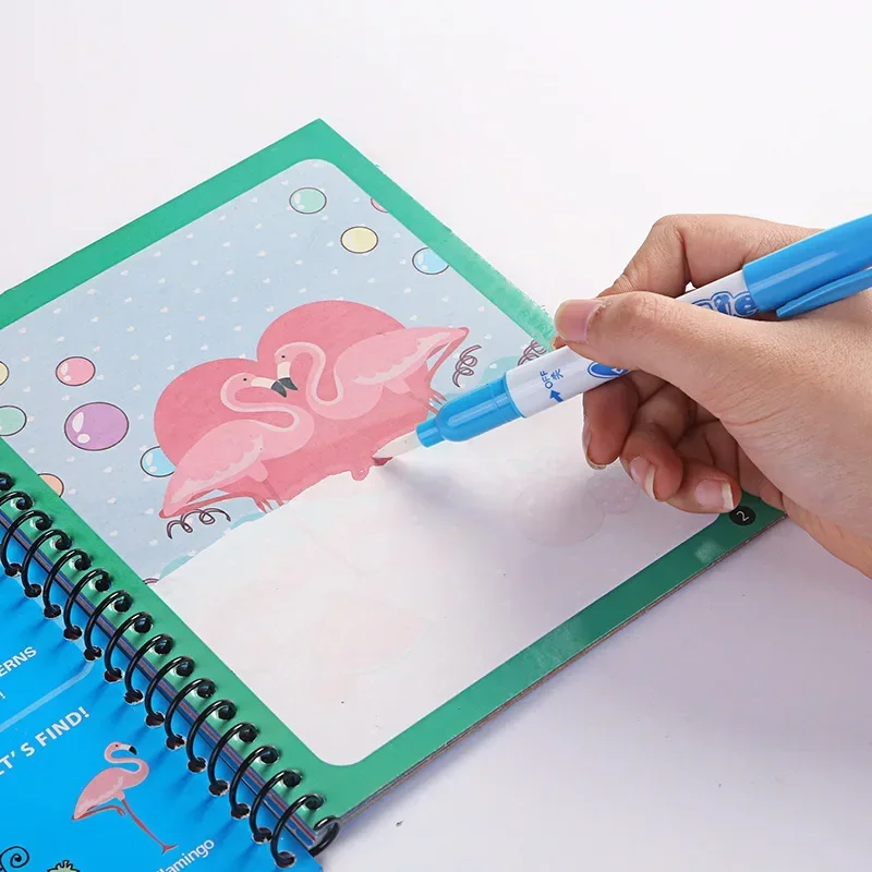 مجموعة كتب تلوين لعبة أطفال باو باترول كارتون أنيمي باترول الكلاب ألوان مائية شفافة كتاب سحري كتاب رسم مائي جرافيتي مائي #4