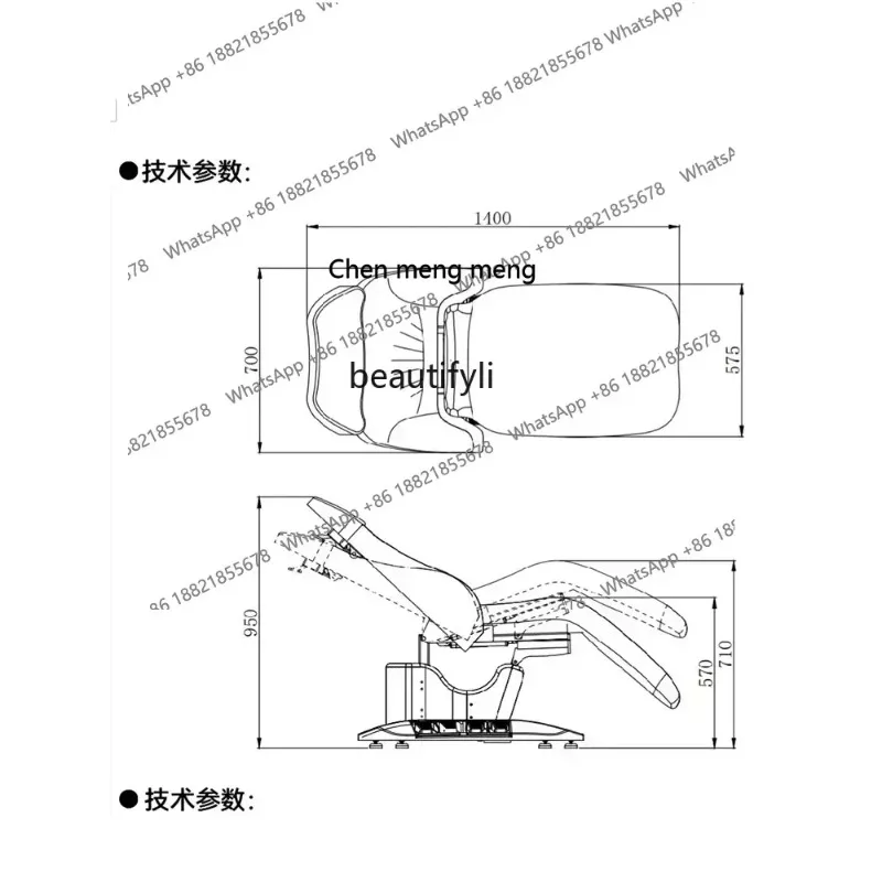A   R Electric Beauty Bed Beauty Salon Special Bed Eyelash   Ear Cleaning Massage Lifting Tattoo Bed Micro-Finishing Massage R