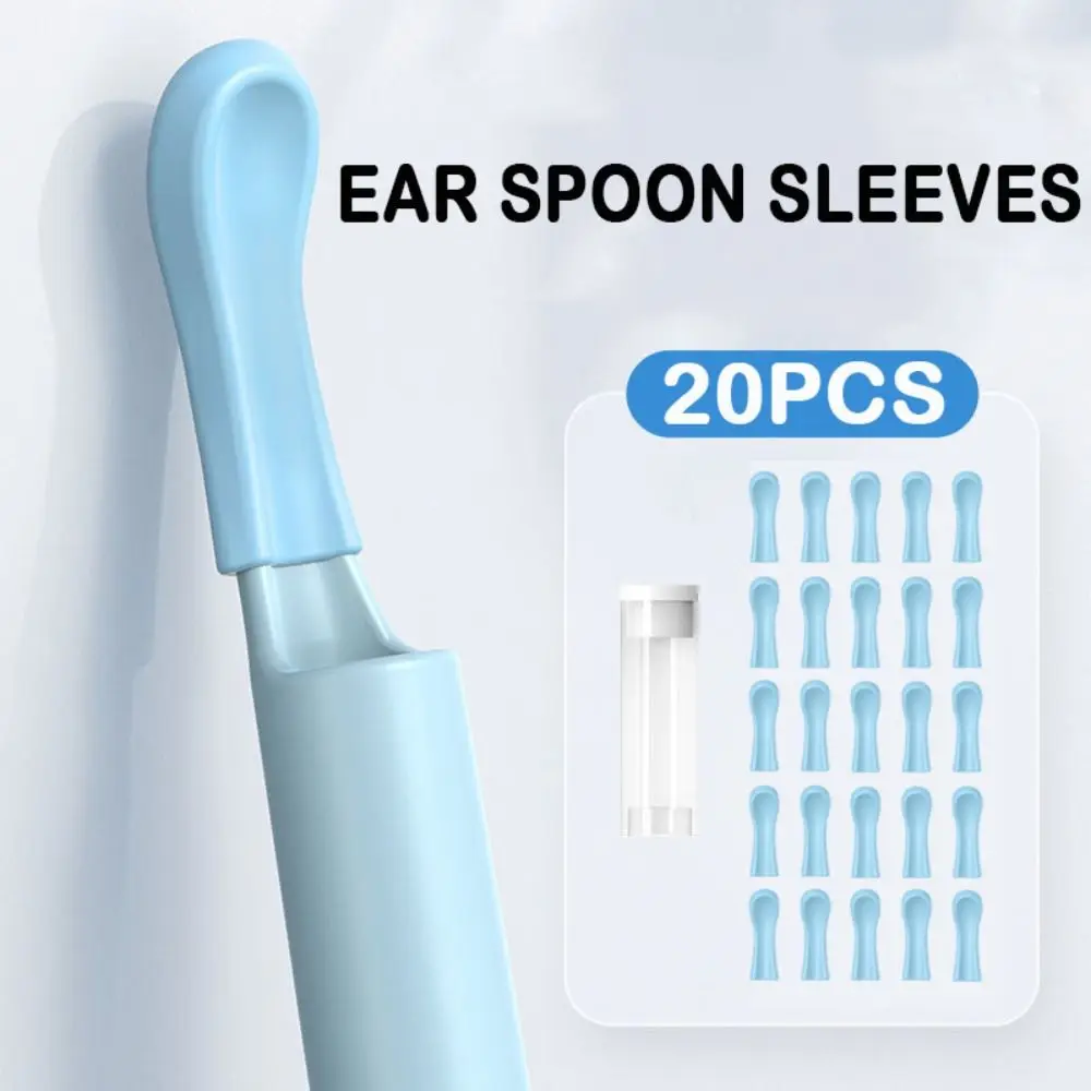 

Новые силиконовые рукава для ушной ложки, нескользящие сменные насадки для удаления ушной серы, прочная синяя защита для ушной ложки, инструменты для чистки ушей