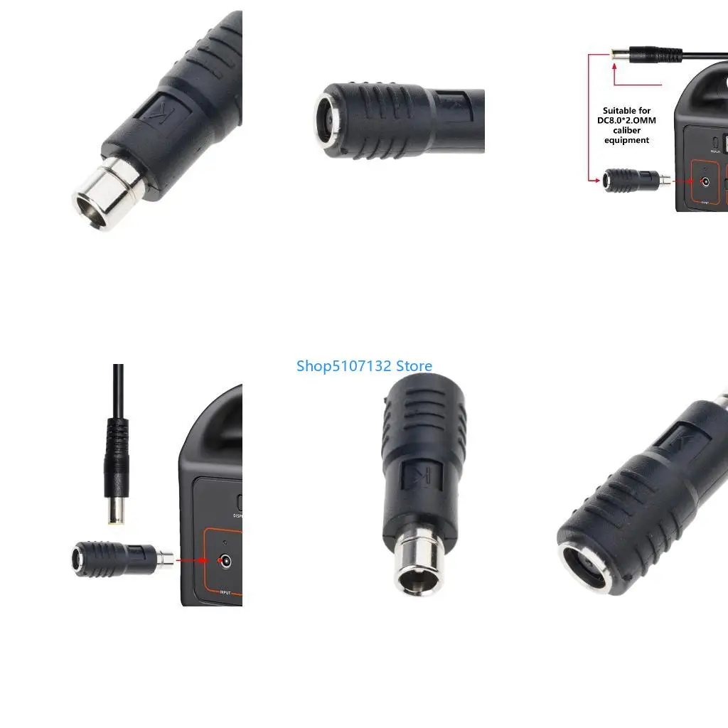 87HD DC8mm Female to 8020 Male Power Connectors for Portable Solar Charging Stations