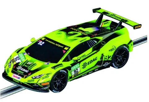 

Carrera GO!!! DTM Supercars 1/43 Slot Car Racing Track Set w/Audi R8 LMS GT3 & Lamborghini Huracán GT3 Cars