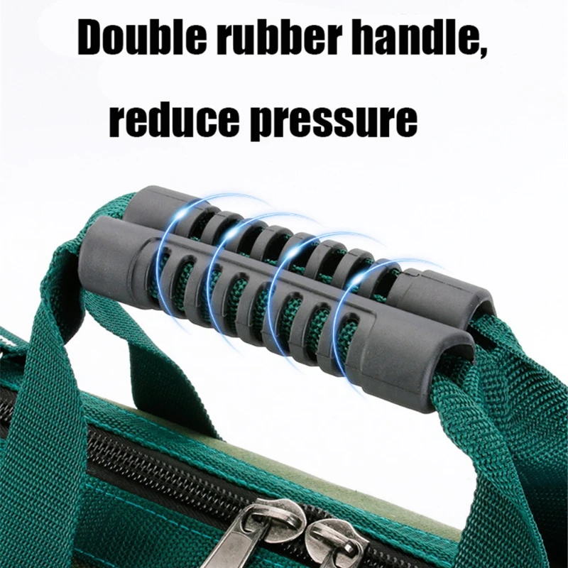 Handheld Diagonal Cross Tool Kit Canvas Multifunctional Maintenance Thick Installation Portable Water And Electricity Work Bag