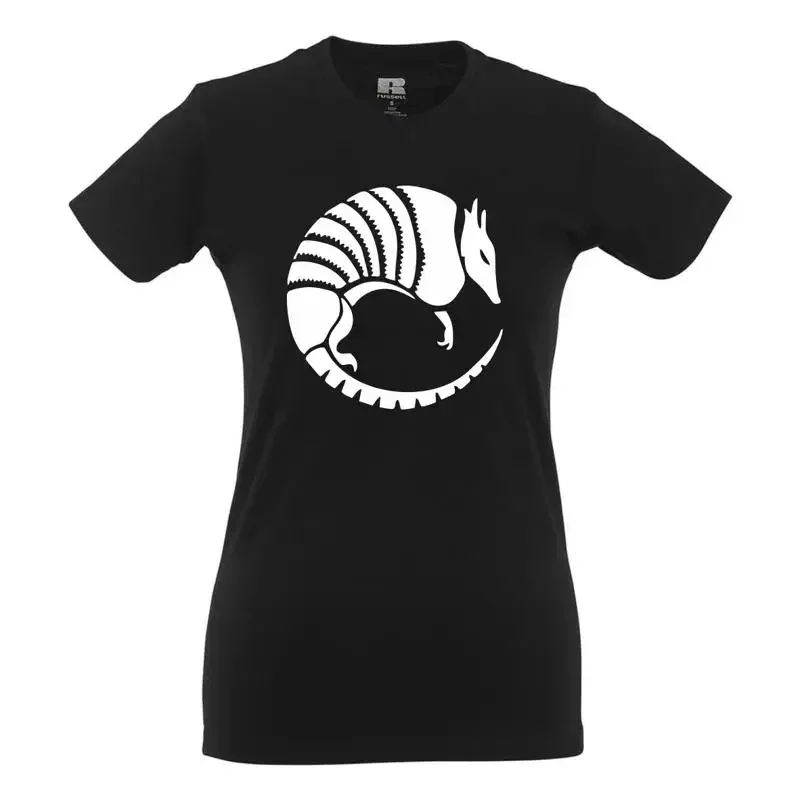 Armadillo Territory  nto The Realm Sym  Fun  Funny  Sayings  Girlie Shirt