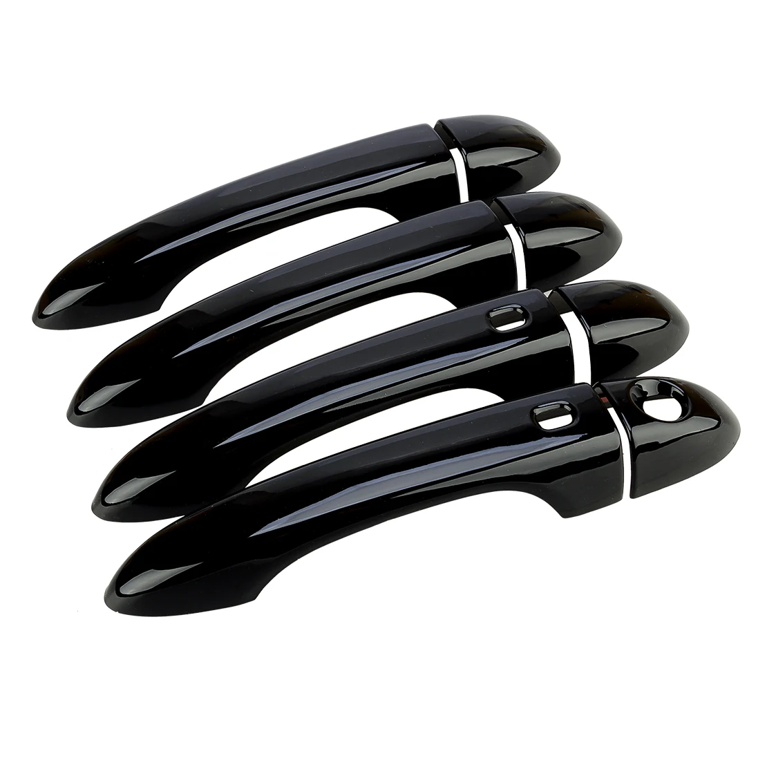 Glossy Black ABS Smart Door Handle Cover Trim Set Fit for Maserati Ghibli Sedan 2014 2015 2016 2017 2018 2019 2020 2021-2023