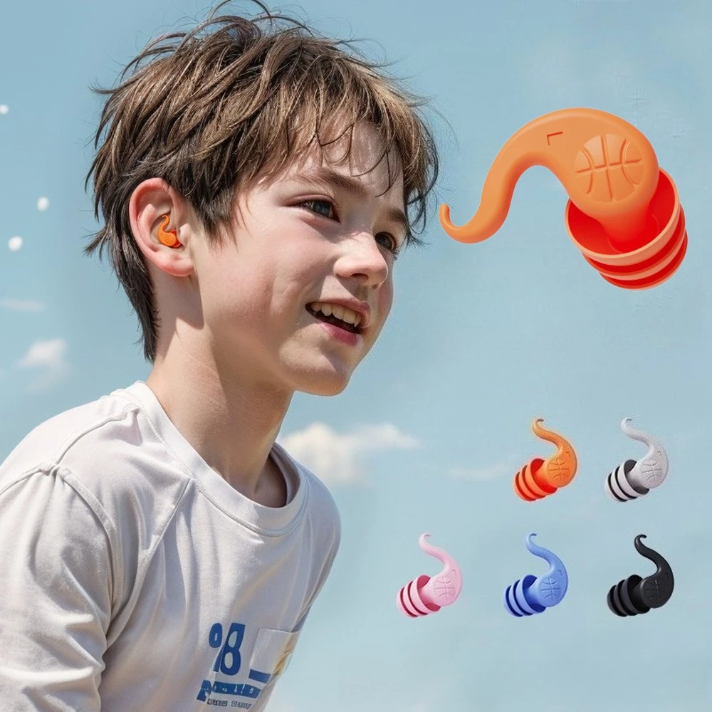 3 Layer Silicone Noise Reduction Earplugs Anti Snoring Ear Plug Soft Comfortable Sound Insulation Sleeping Earplug for Children