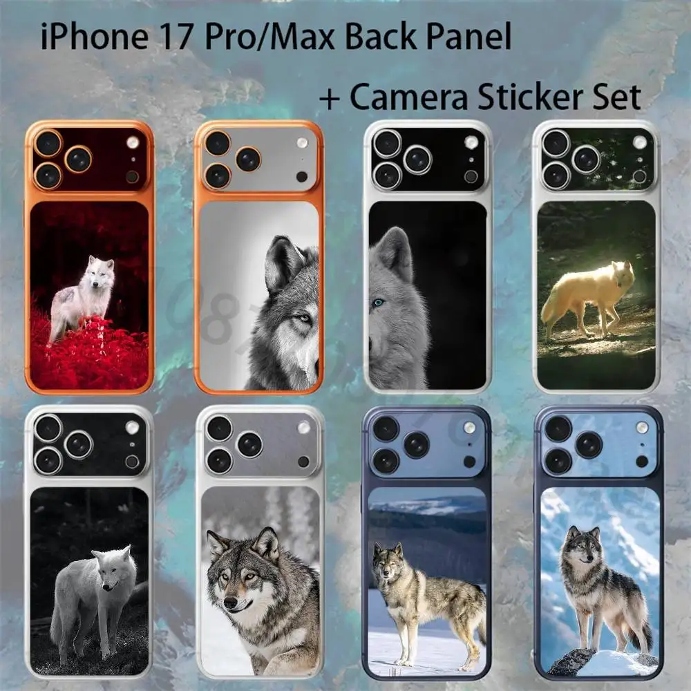 

Wolf For iPhone 17Pro/ProMax Battry Back Cover with Camera Decal Skin Rear Protective Sticker Film