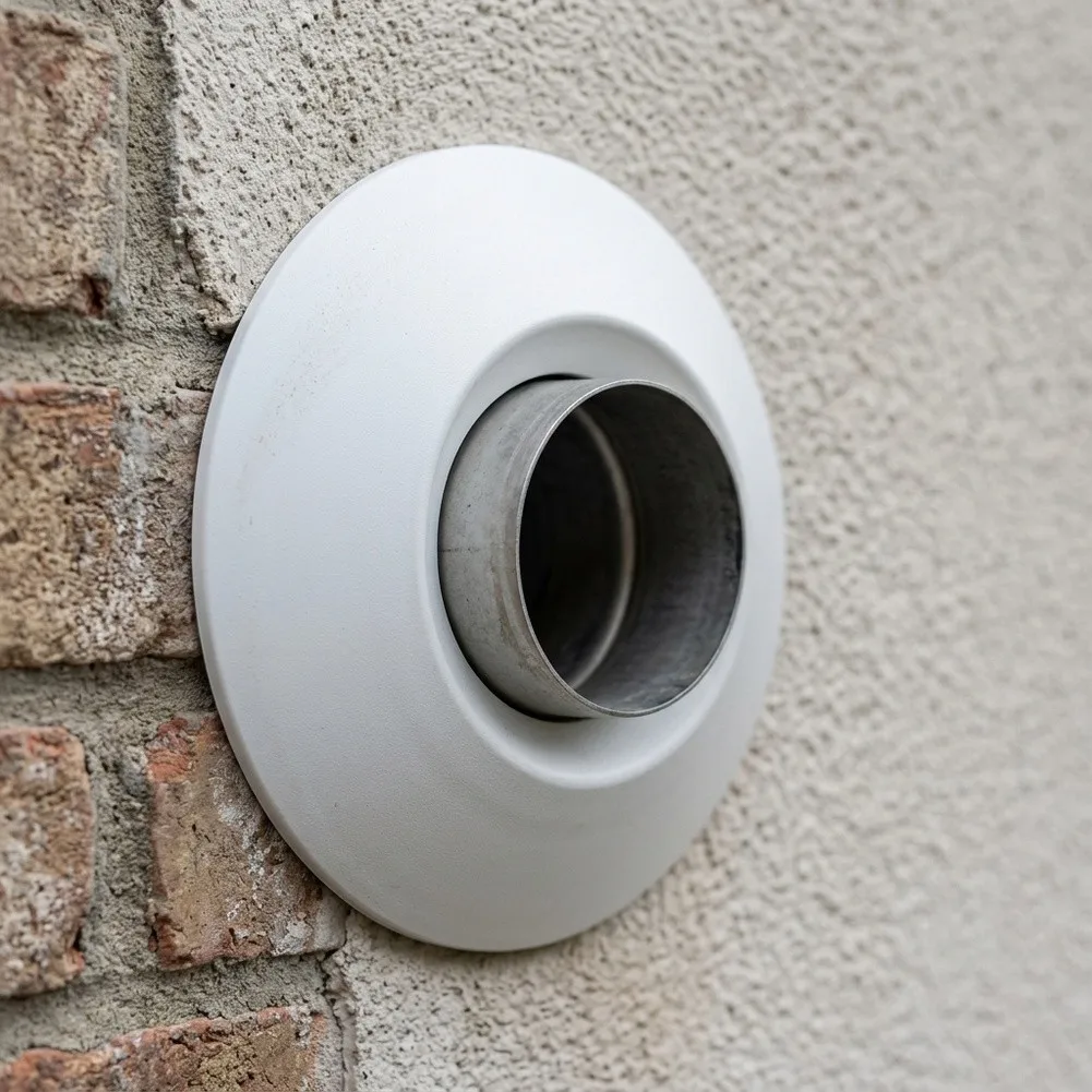 10Cm White Hard Wearing Flexible Rubber Wall Protective Cover For Duct Pipe Wall Hole Sealing Home Decor Installation Supplies