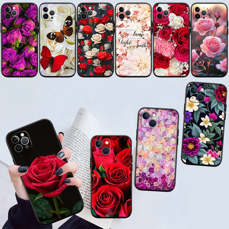 DK38 Beautiful Roses Flower Phone Case for Samsung Galaxy S26 Ultra FE Pro A05 A05S A06 A16 A20 A27 S10 Plus S10e S10+