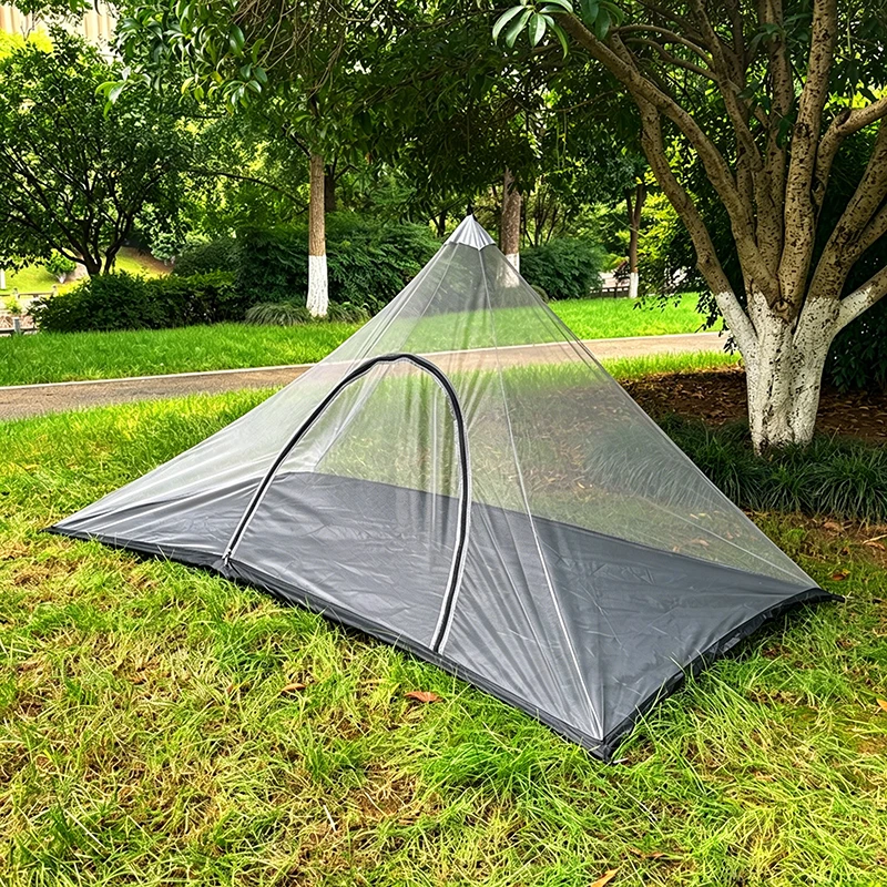 Portable Suitable for Camping Tent Mosquito Net Carry Bag with waterproof Floor Lightweight Mesh Shelter for Hiking Camping Bed