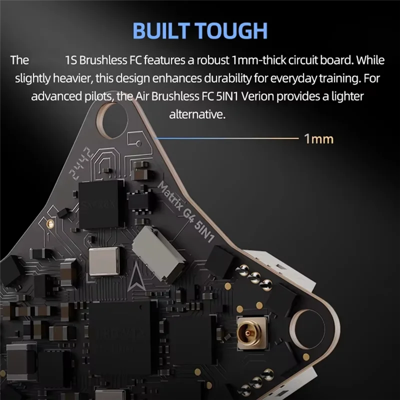 APPLIA-5IN1 AIO FC Brushless Flight Controller With 2.4G ELRS 400Mw VTX For BETAFPV Matrix 1S For Meteor75 Pro Whoop Quadcopter