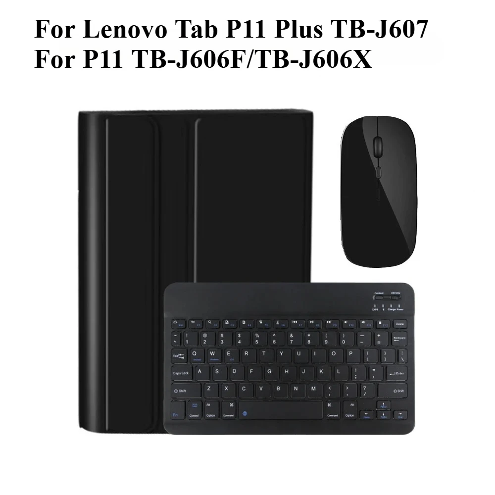 

Keyboard Case For Lenovo Tab P11 Plus TB-J616F TB-J616X 11inch BT Keyboard With Leather Cover For Lenovo P11 TB-J606F TB-J606X