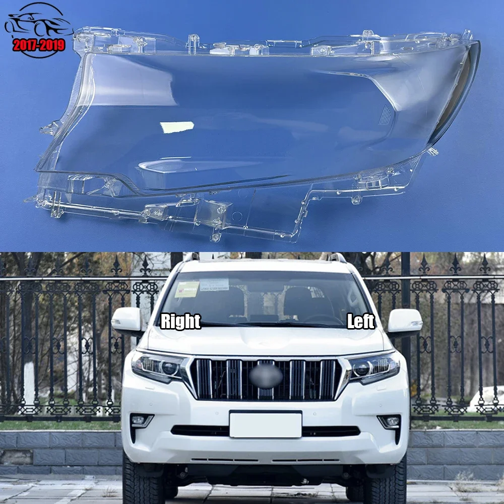 

Для Toyota Prado 2017-2019 автомобильная передняя сменная фара, прозрачный корпус, крышка лампы, стеклянная крышка линзы для фар